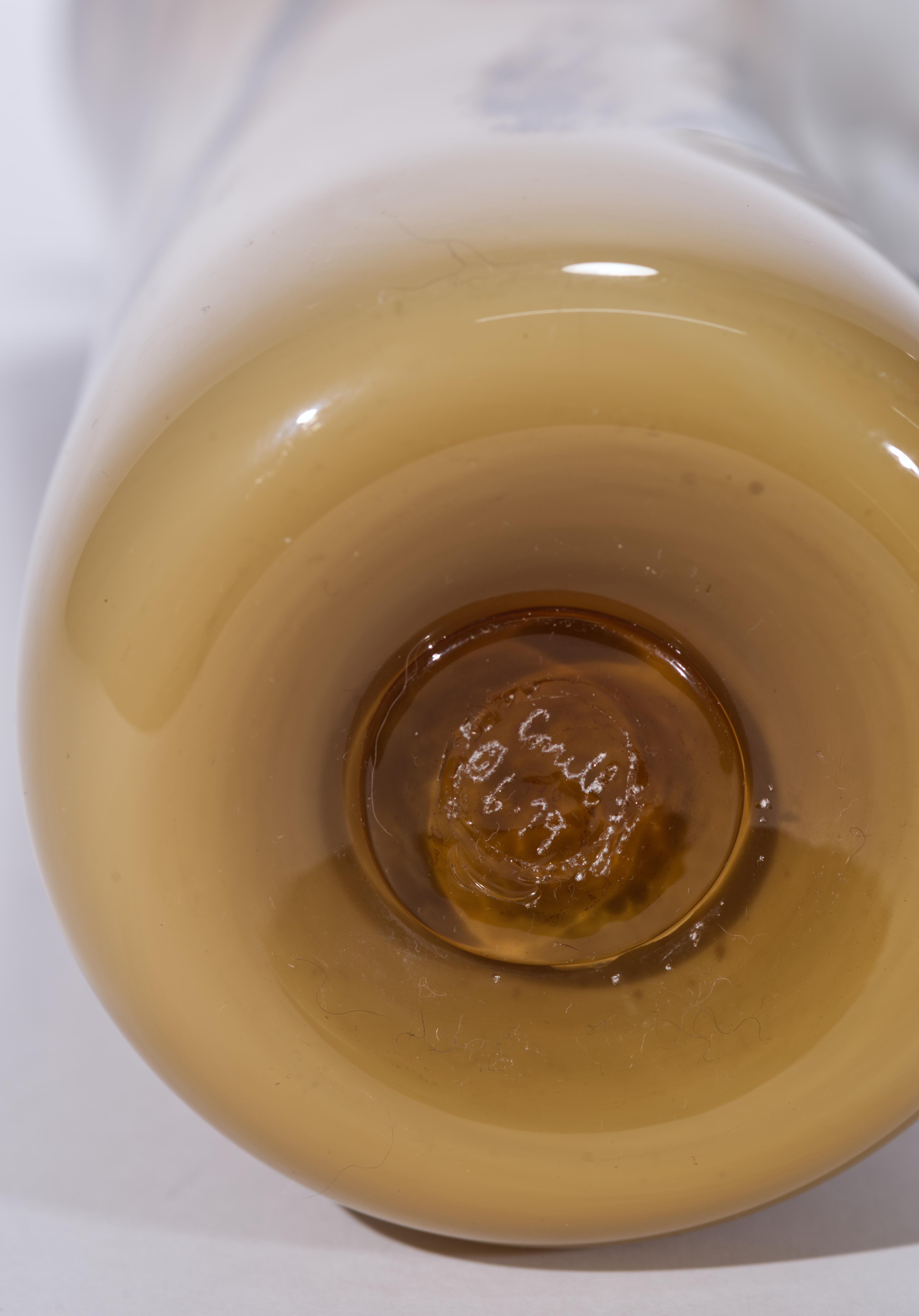 Fine XX secolo Vaso Charles Correll, Studio americano di vetro artistico 1979 in vendita