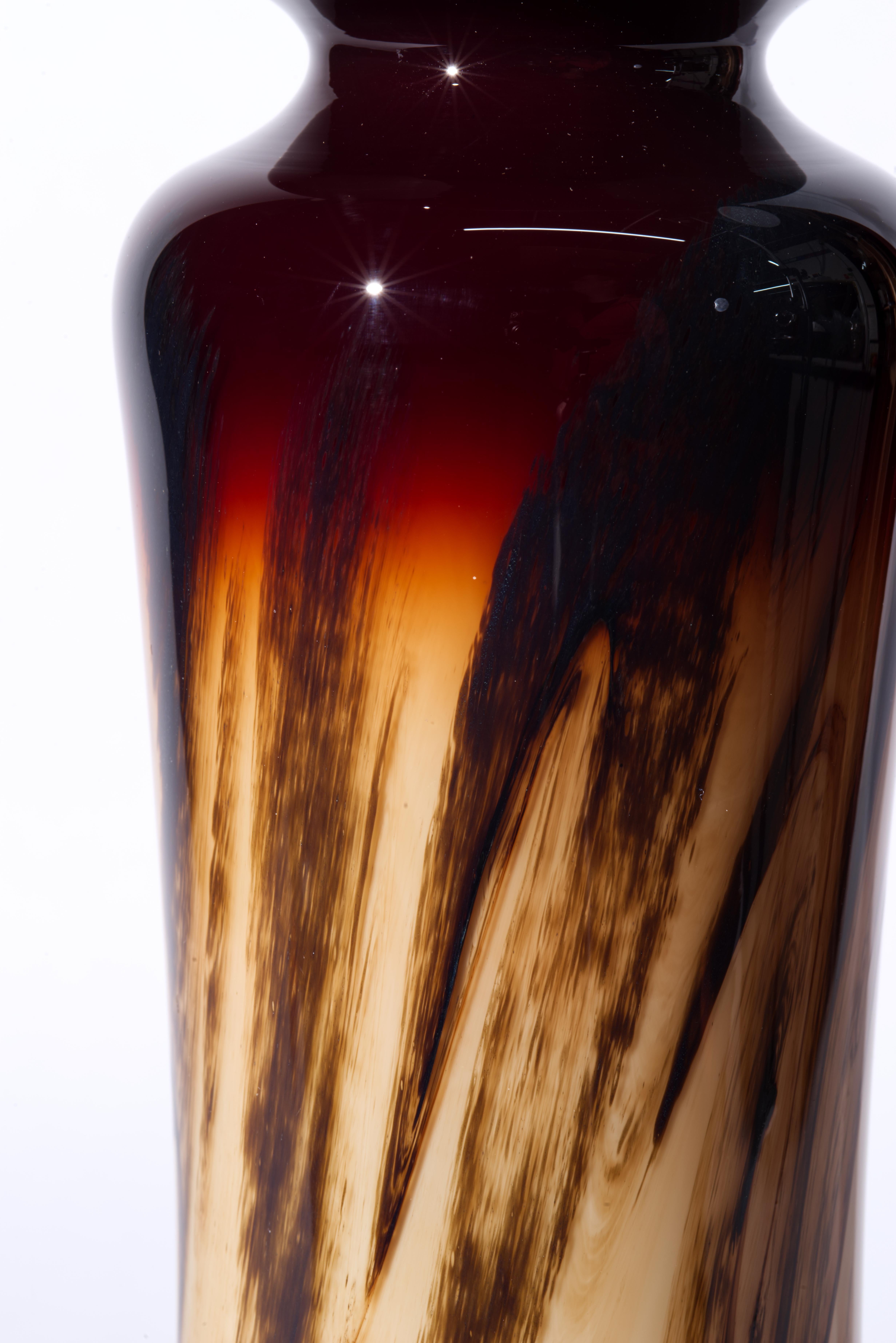 Vaso Charles Correll, Studio americano di vetro artistico 1979 in vendita 1
