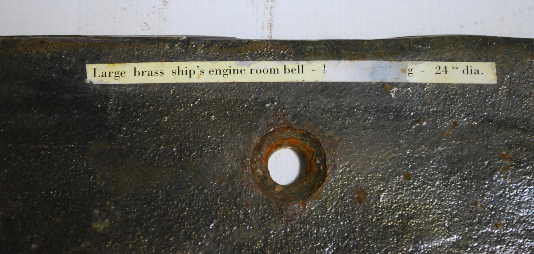 Industrial Charles Cory & Son Engine Room Signal Bell Double Hammer 18