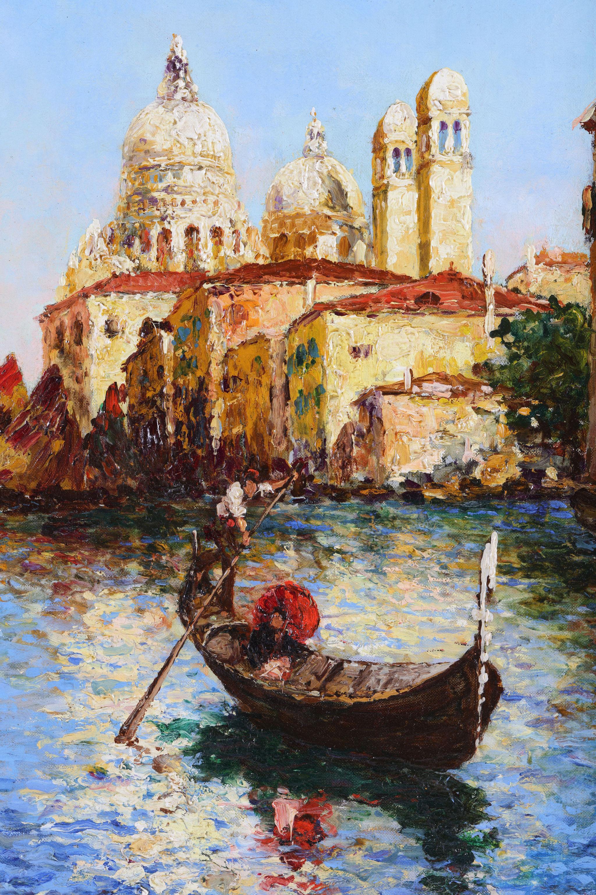 Grand Canal a Venise - Impressionist Painting by Charles Cousin