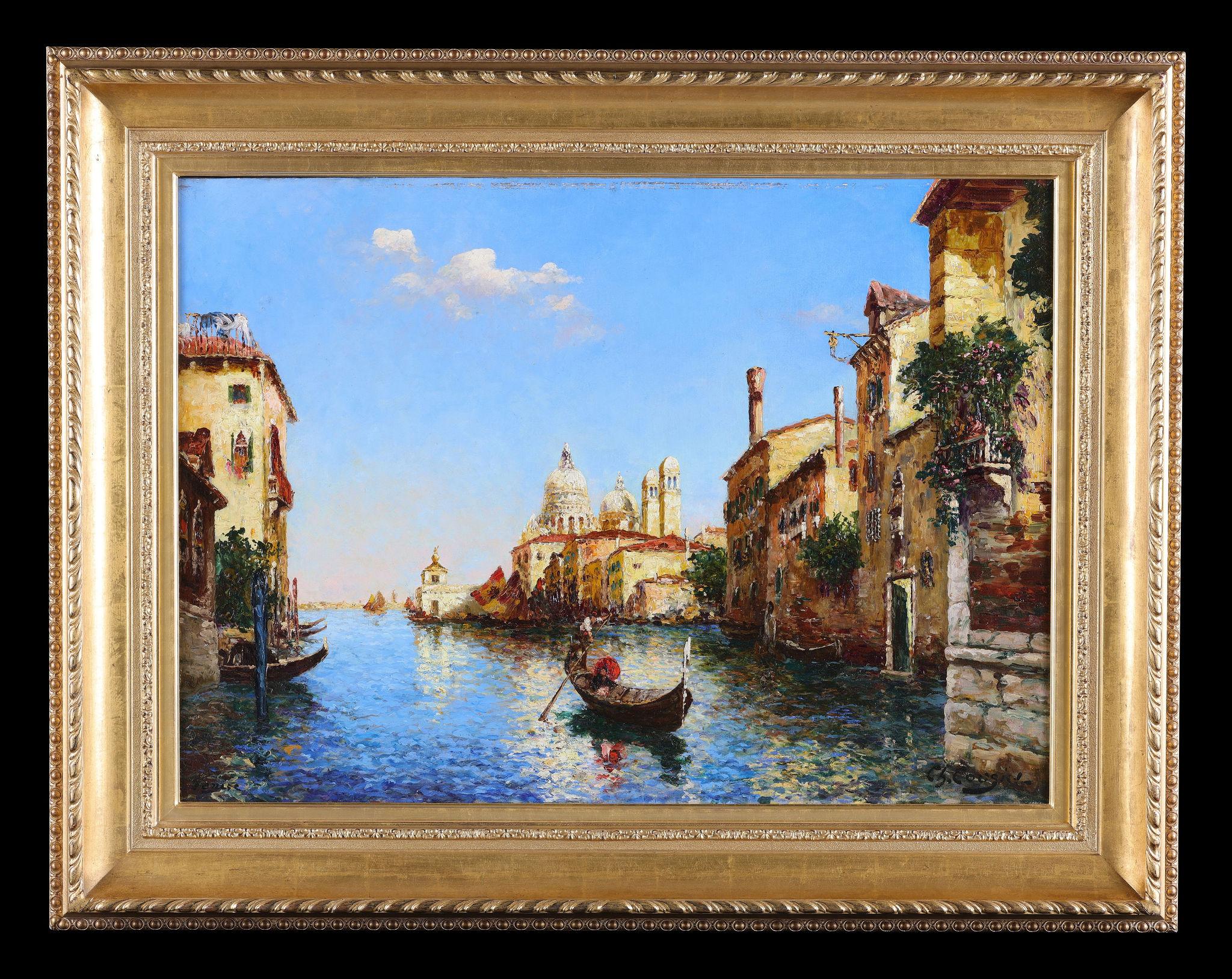 Grand Canal a Venise - Painting by Charles Cousin