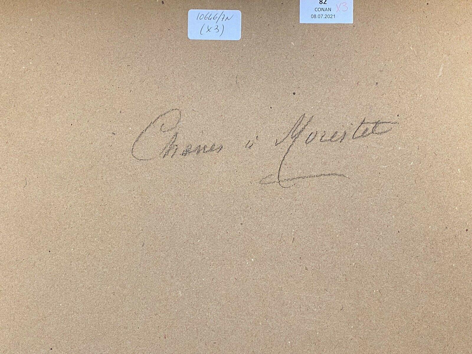 CHARLES CURTELIN (FRENCH 1859-1912) EN PLEIN AIR IMPRESSIONIST OIL - WOODLAND For Sale 5