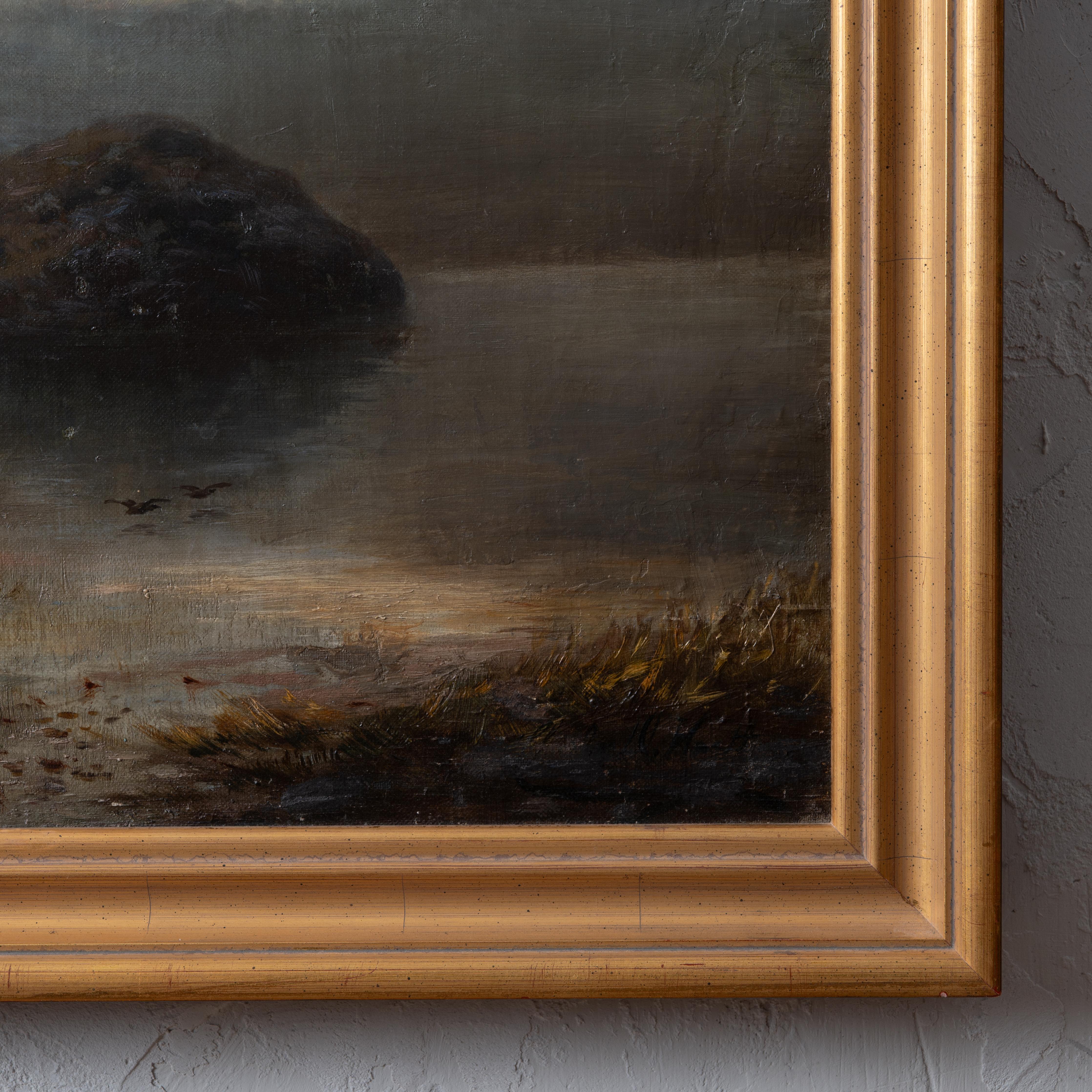 XIX secolo Charles Hartley Pittura di paesaggio delle Highlands scozzesi in vendita