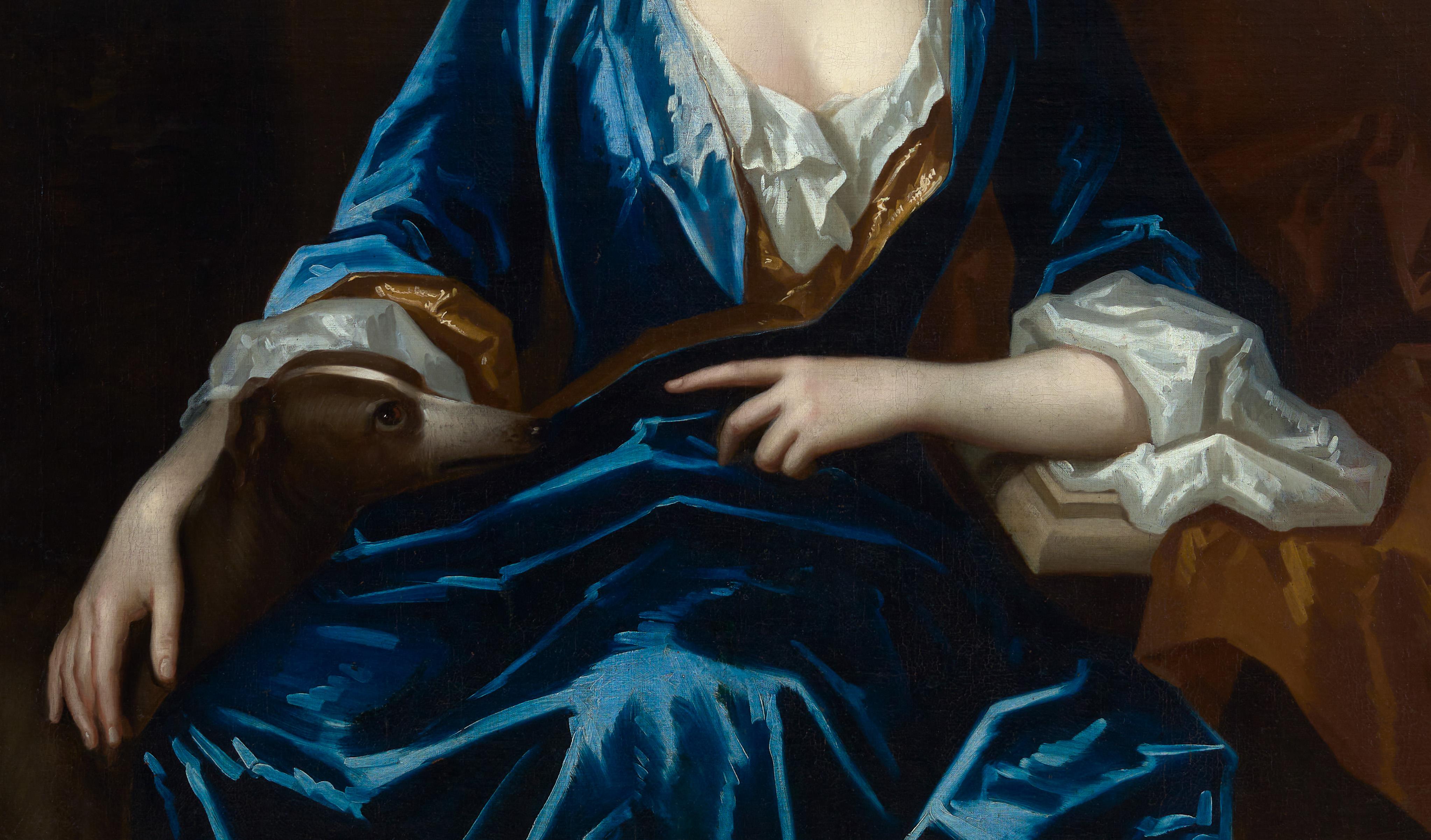 Porträt einer Dame, Barbara Herbert, Gräfin von Pembroke um 1708, großes Gemälde im Angebot 5