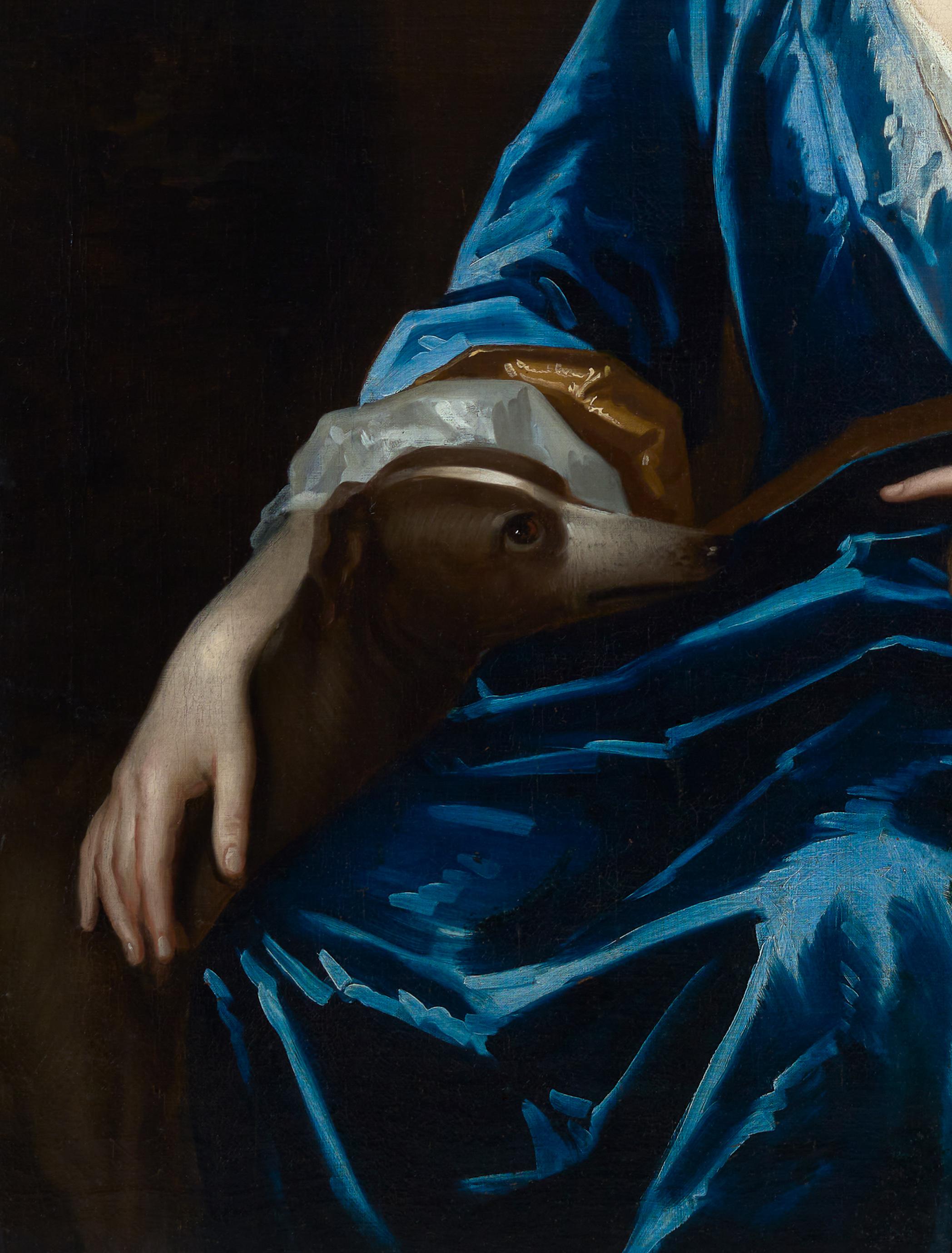 Porträt einer Dame, Barbara Herbert, Gräfin von Pembroke um 1708, großes Gemälde im Angebot 6
