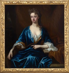 Porträt einer Dame, Barbara Herbert, Gräfin von Pembroke um 1708, großes Gemälde