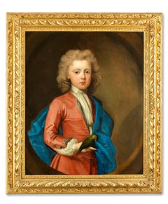 Charles d'Agar (1669-1723) Pair of Oil on Canvas Portraits of the Wyche Children