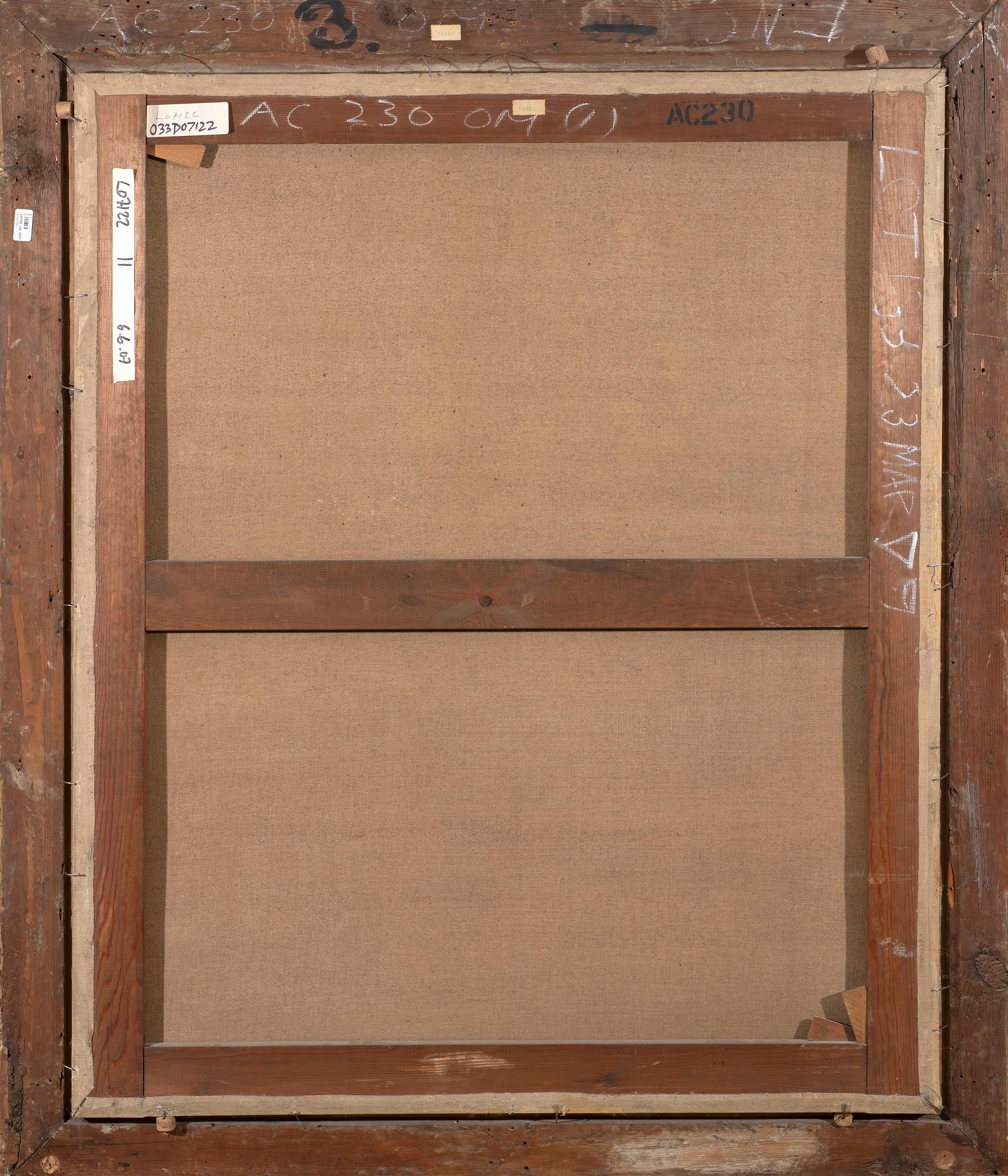 Portrait d'une dame en veuvage, assise dans un décor architectural en vente 2