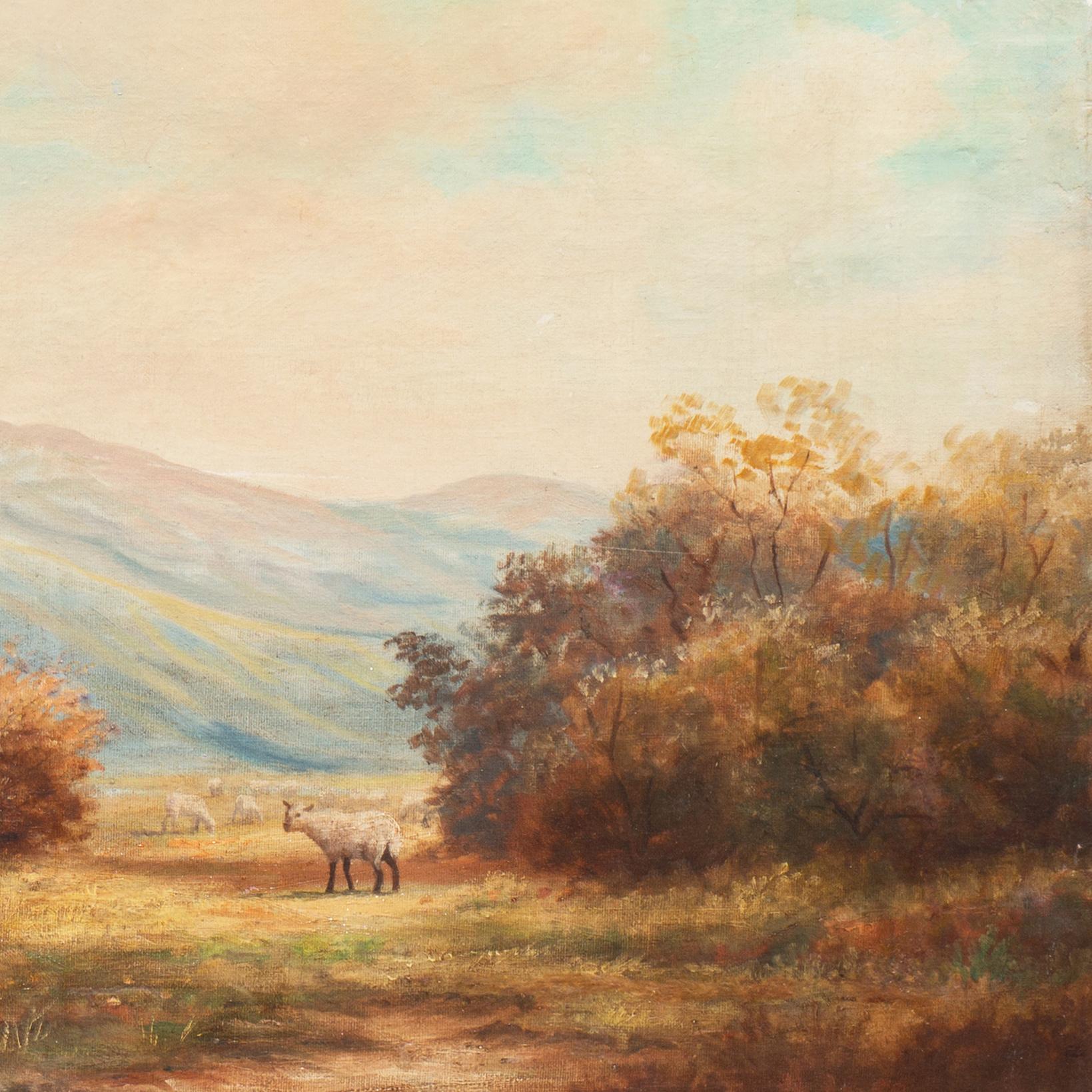 'The Mid-Day Rest', Western American Landscape oil, Who Was Who in American Art For Sale 1