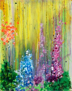 "Aspen Spring Garden" - Abstract Expressionist Composition in Acrylic on Canvas