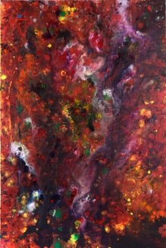 "Autumn Peak" Abstrakte expressionistische Komposition in Acryl auf Leinwand