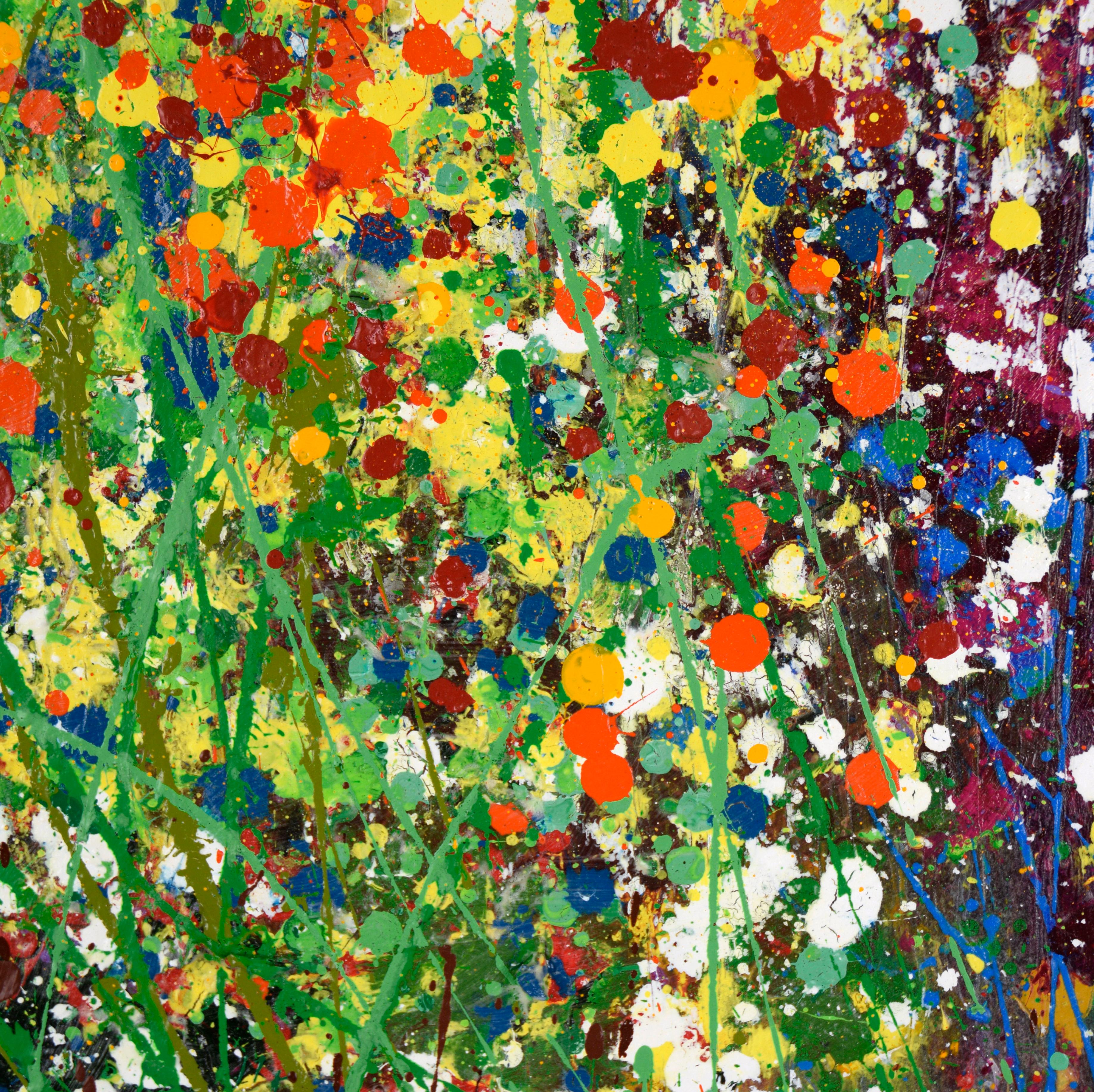 Confetti Garden - Expressionist Composition in Acrylic on Canvas

Bold abstract splatter composition by California artist Charles 