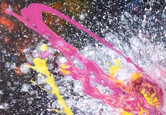 "Cosmic" Abstract Galactic Composition in Acrylic on Canvas