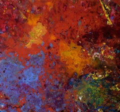 Cosmic Creation - Abstract Expressionist Composition in Acrylic on Canvas