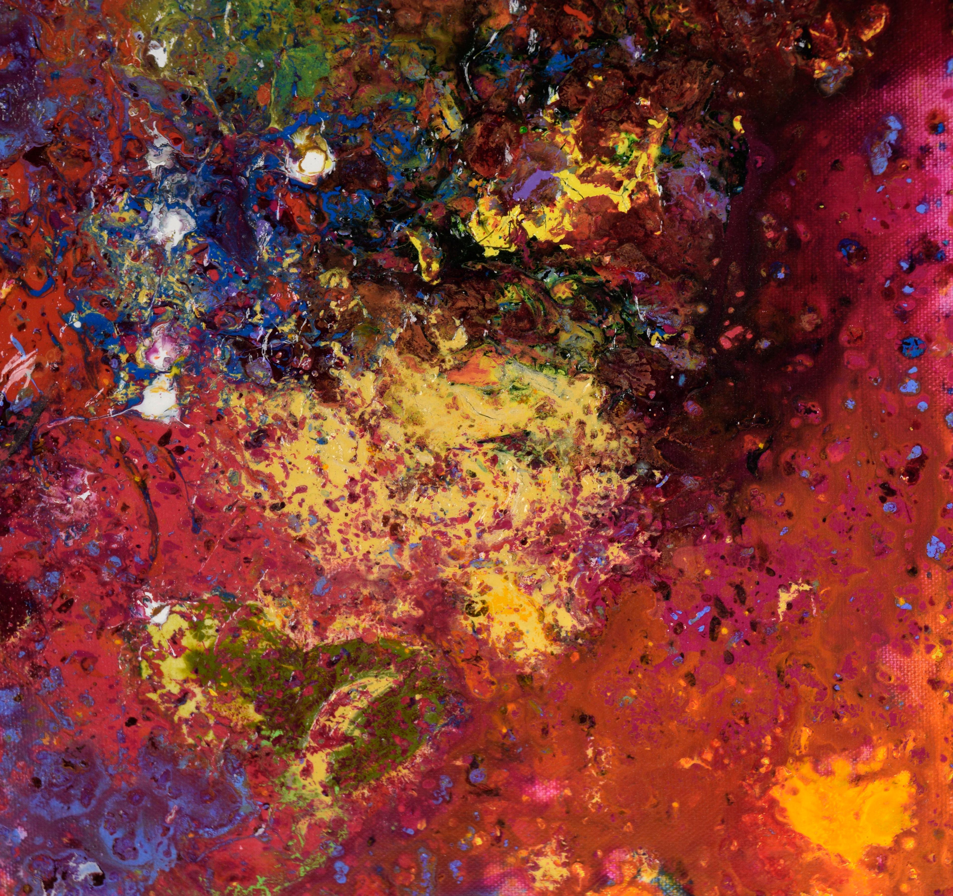 Creazione cosmica - Composizione espressionista astratta in acrilico su tela

Audace composizione astratta dell'artista californiano Charles 