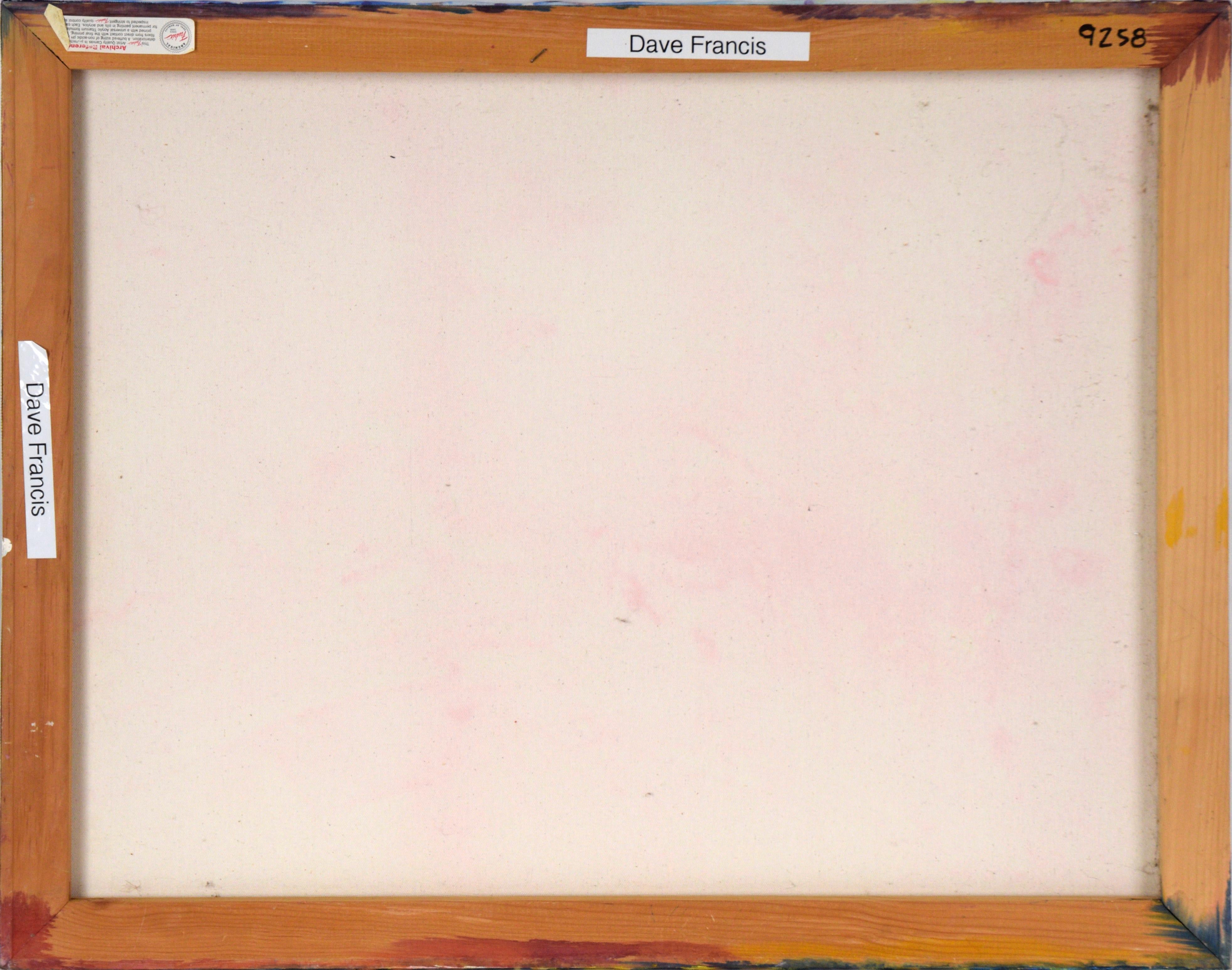 Cosmic Splash - Abstrakte expressionistische Komposition in Acryl auf Leinwand im Angebot 3