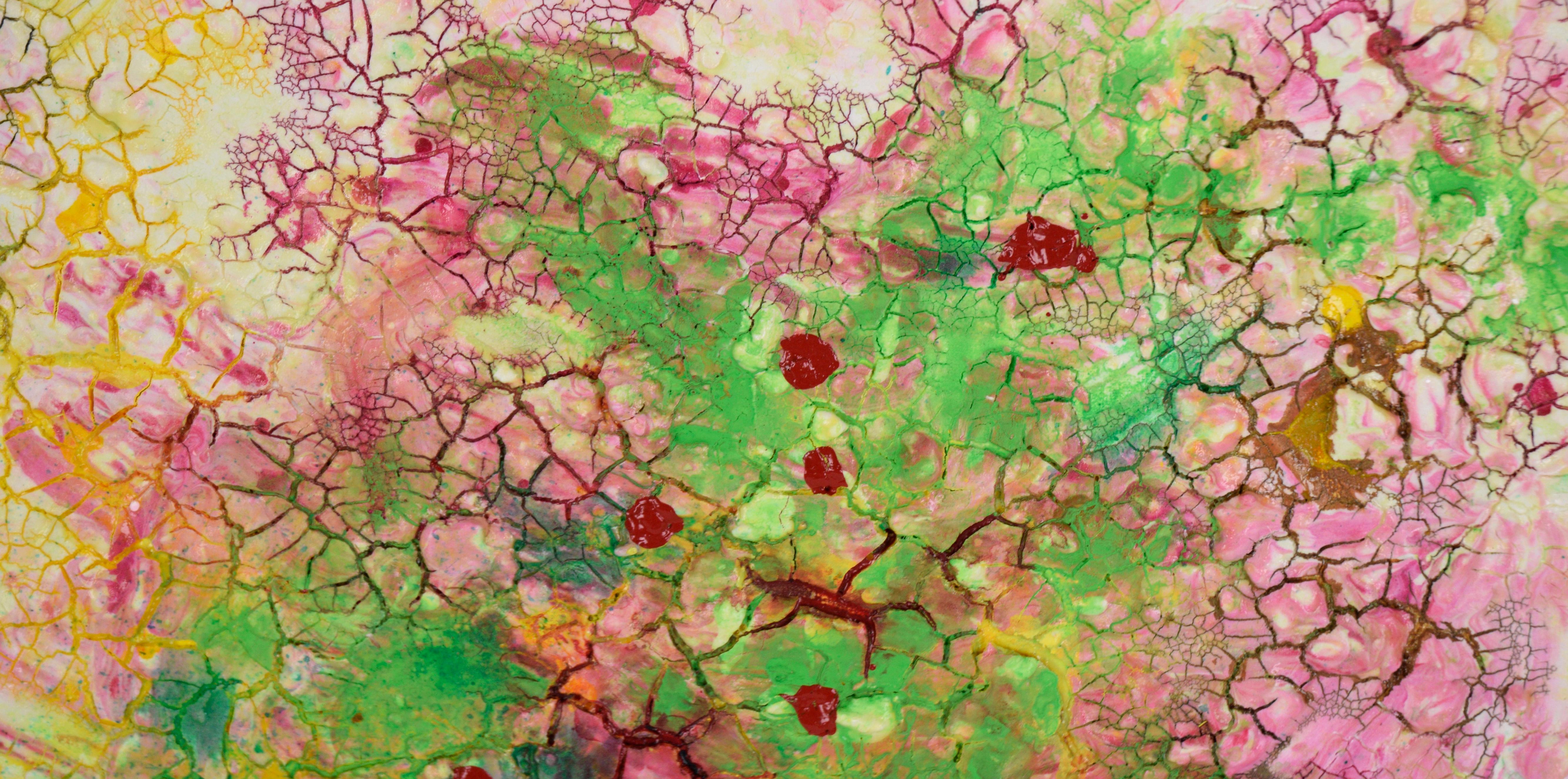 Cotton Candy Crackle - Abstract Expressionist Composition in Acrylic on Canvas

Vibrant and colorful composition by California artist Charles 