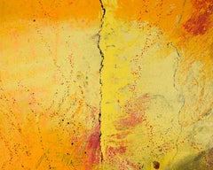 "Desert Fire" - Textured Expressionist Composition in Acrylic on Canvas