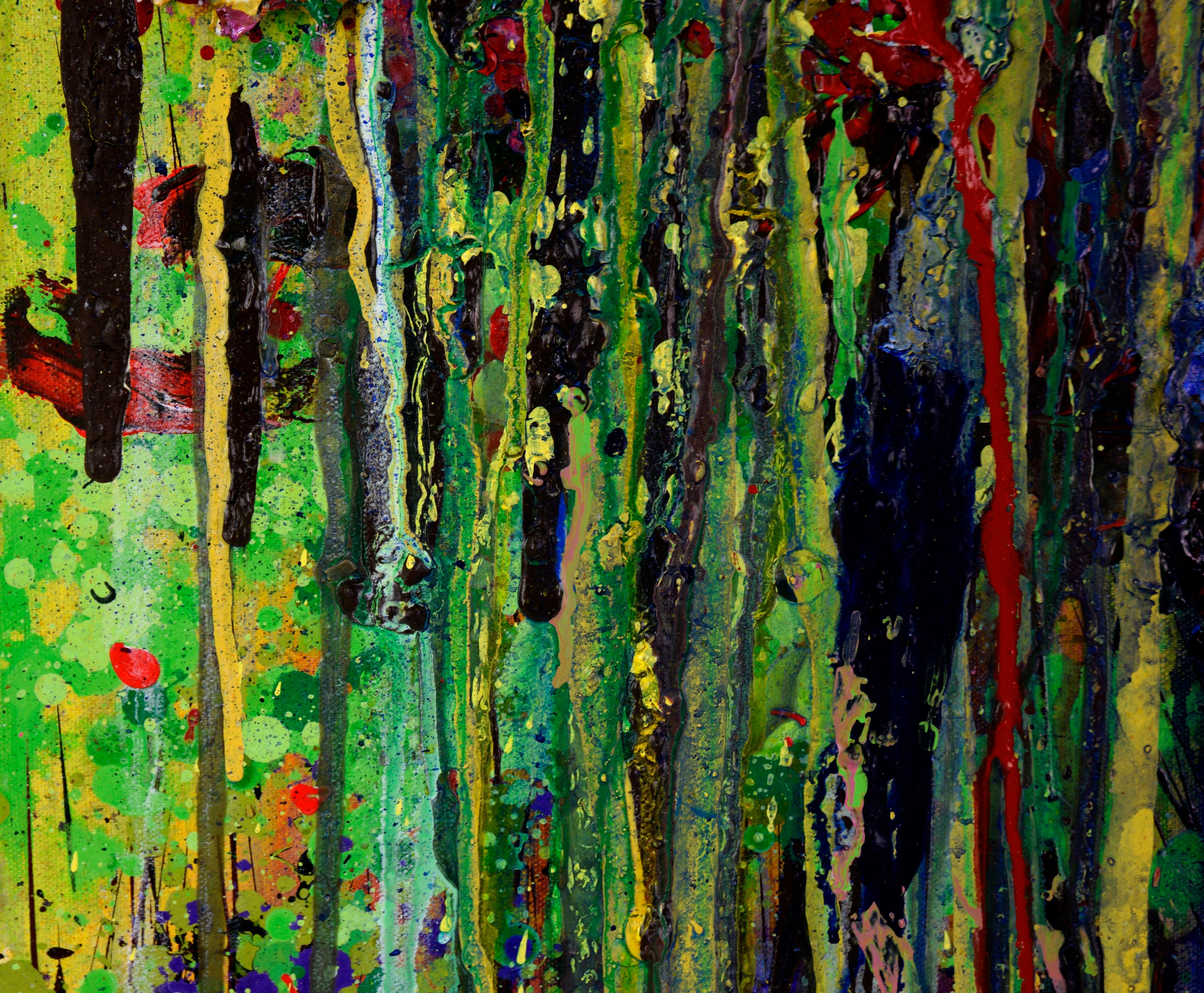 Dripping Garden - Textured Expressionist Composition in Acrylic on Canvas

Textured abstract composition by California artist Charles 