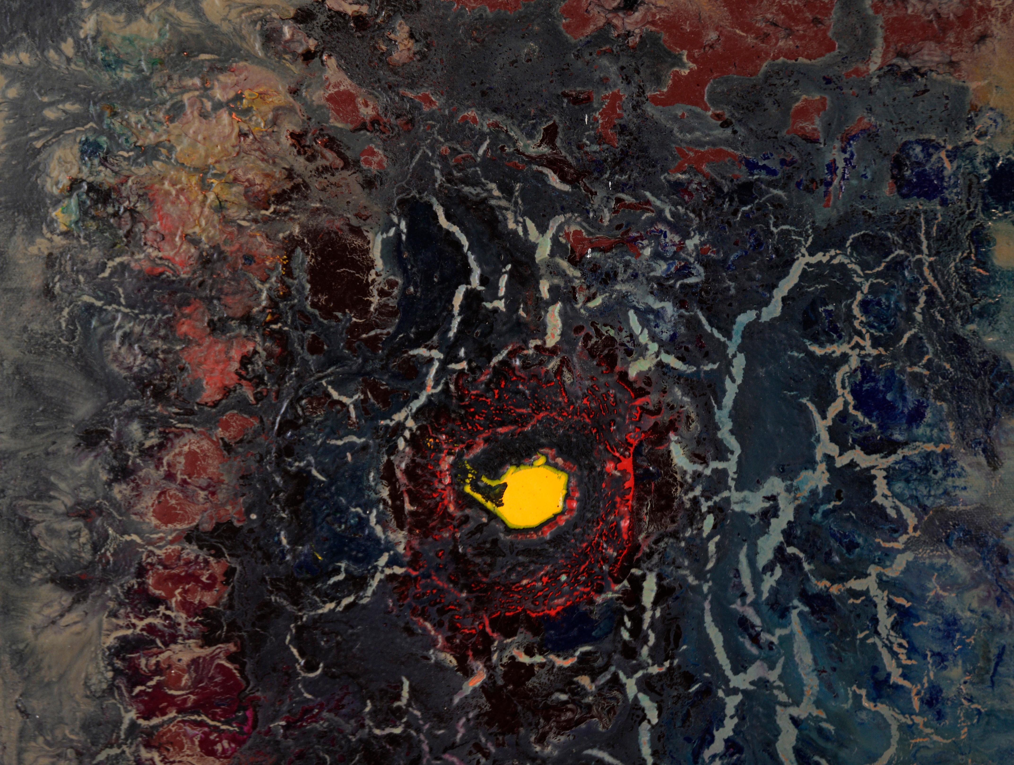 „End of a Long Journey“ – Abstrakte expressionistische Komposition – Acryl auf Leinwand (Abstrakter Expressionismus), Painting, von Charles David Francis