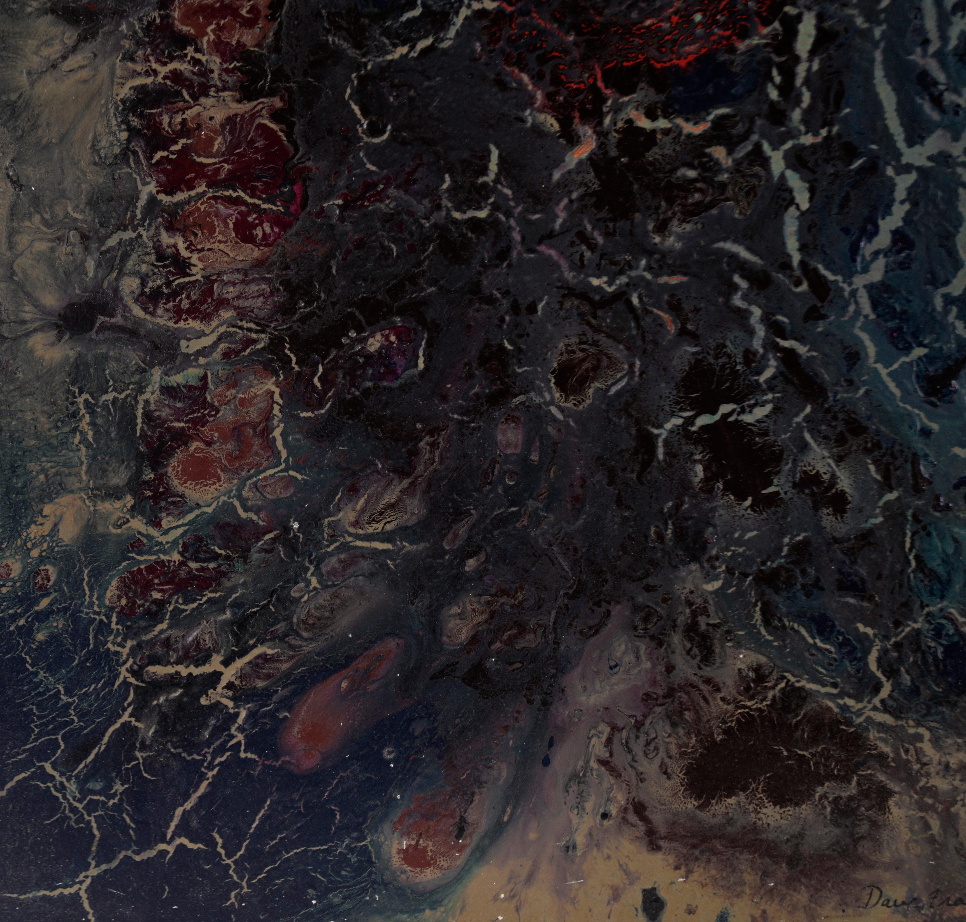 „End of a Long Journey“ – Abstrakte expressionistische Komposition – Acryl auf Leinwand im Angebot 1
