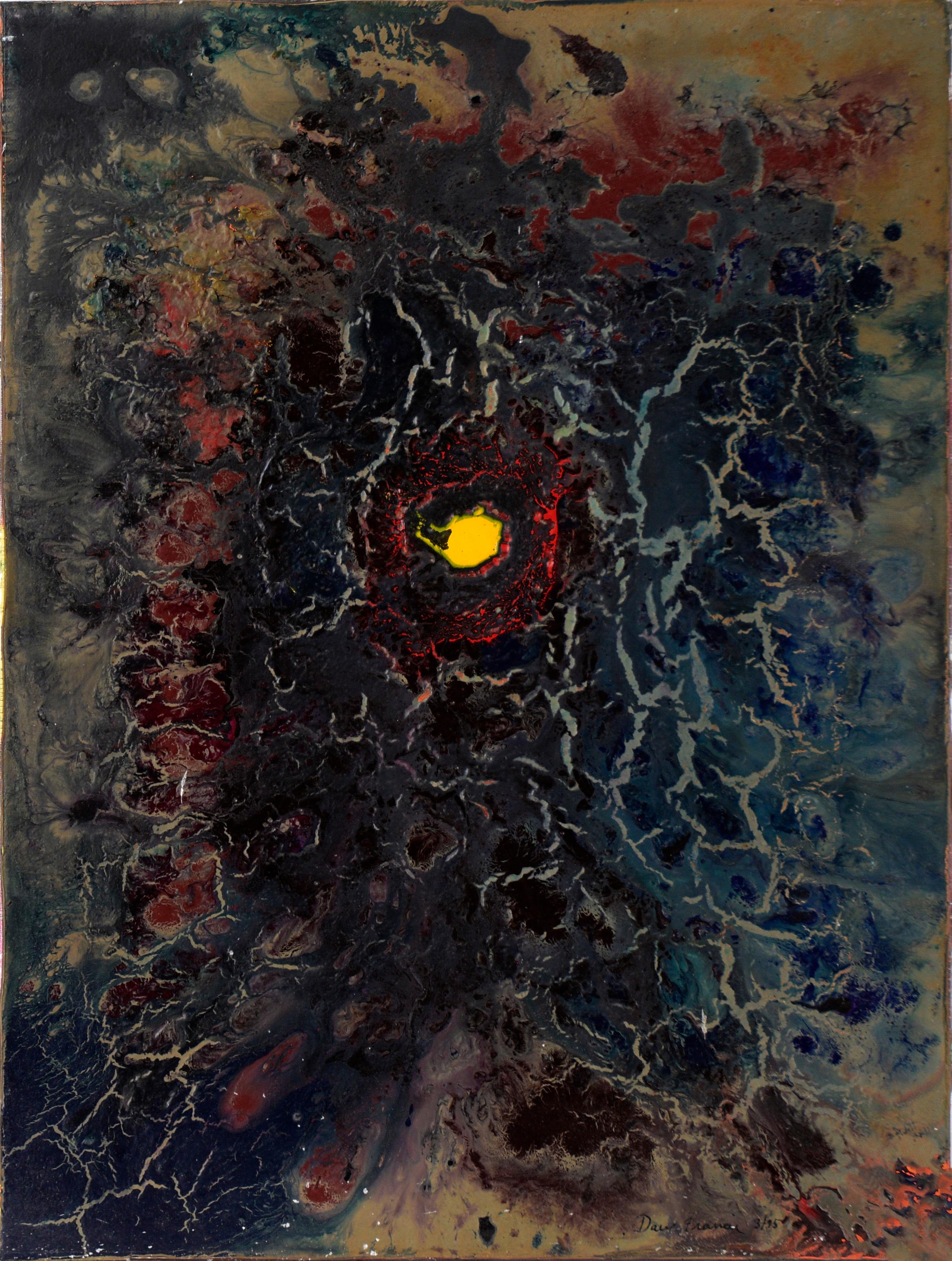 Charles David Francis Abstract Painting – „End of a Long Journey“ – Abstrakte expressionistische Komposition – Acryl auf Leinwand