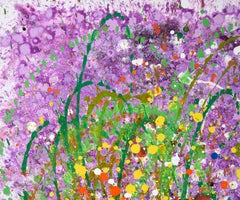 "Escape from Grape Jelly" - Expressionist Composition in Acrylic on Canvas