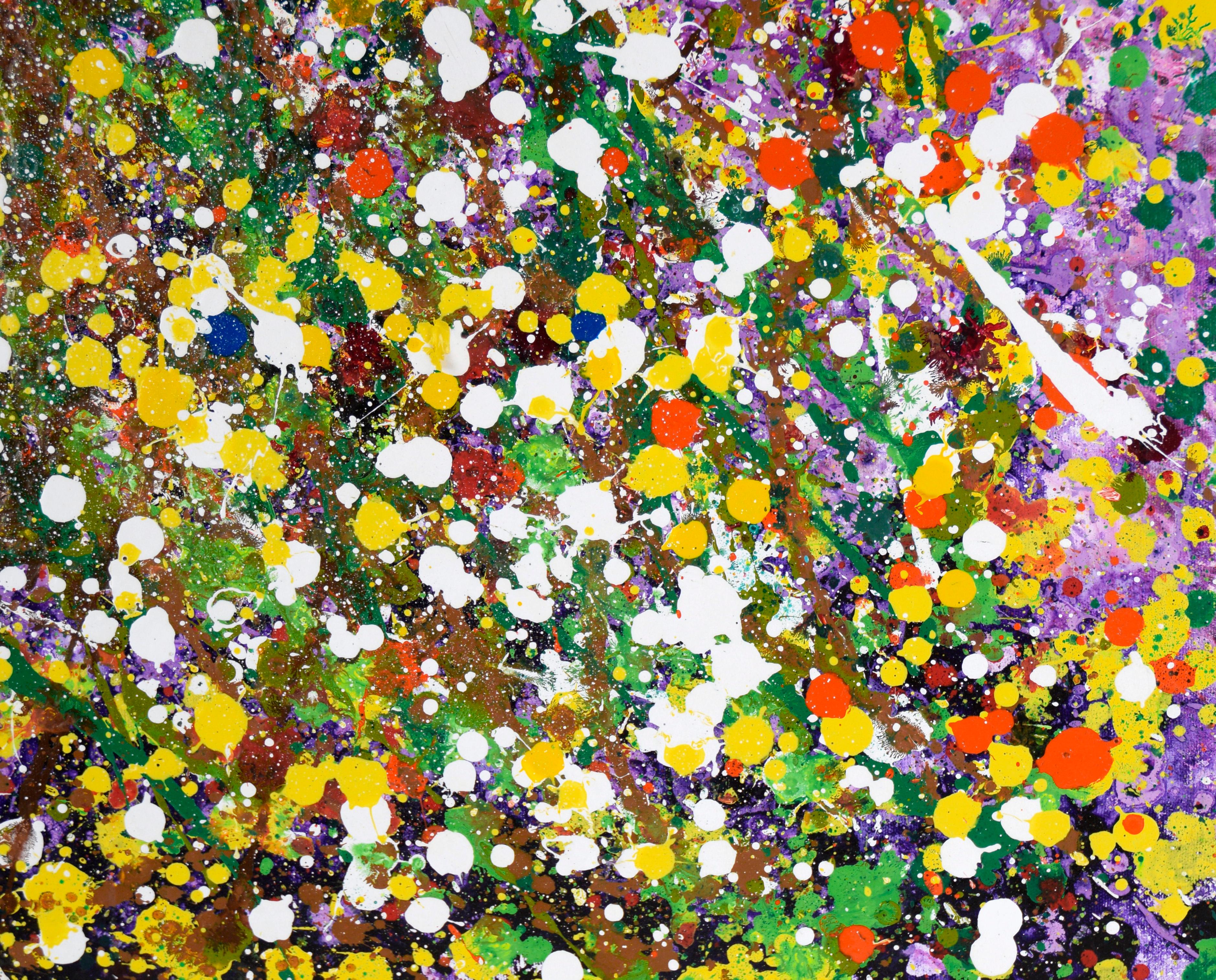 „Escape from Grape Jelly“ – Expressionistische Komposition aus Acryl auf Leinwand im Angebot 2