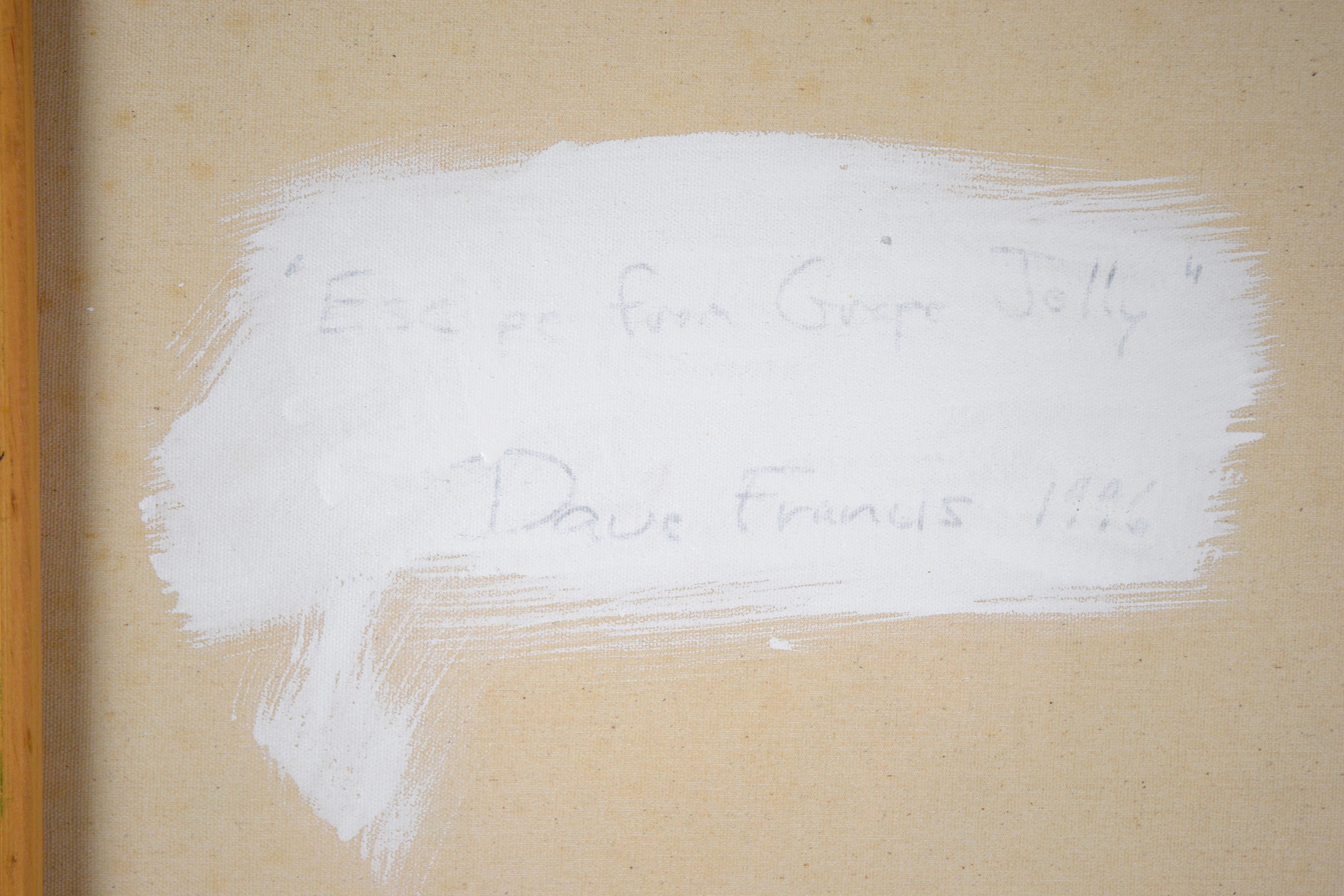 „Escape from Grape Jelly“ – Expressionistische Komposition aus Acryl auf Leinwand im Angebot 4