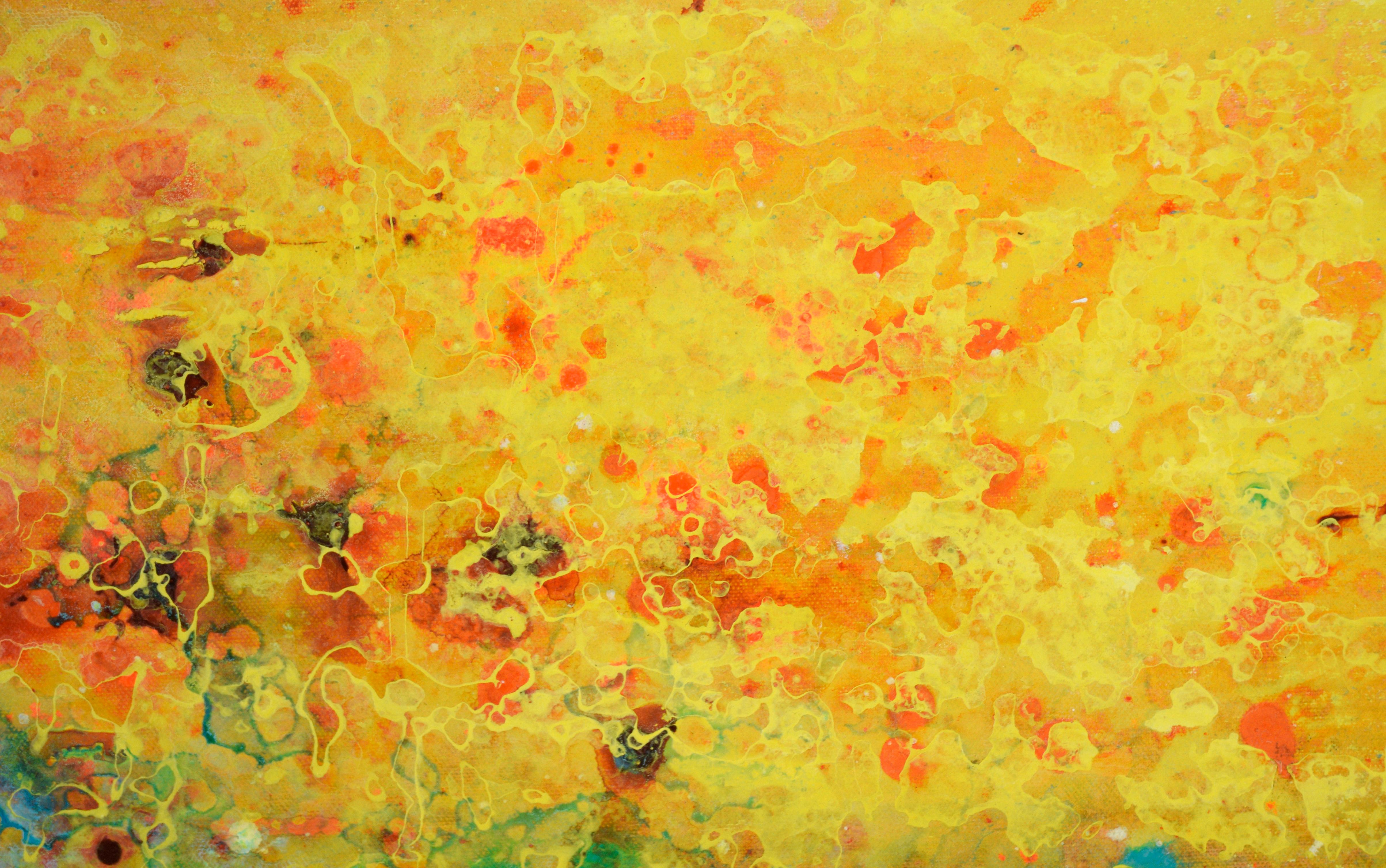 Fuego y Agua - Composición Expresionista Abstracta en Acrílico sobre Lienzo - Painting Expresionismo abstracto de Charles David Francis