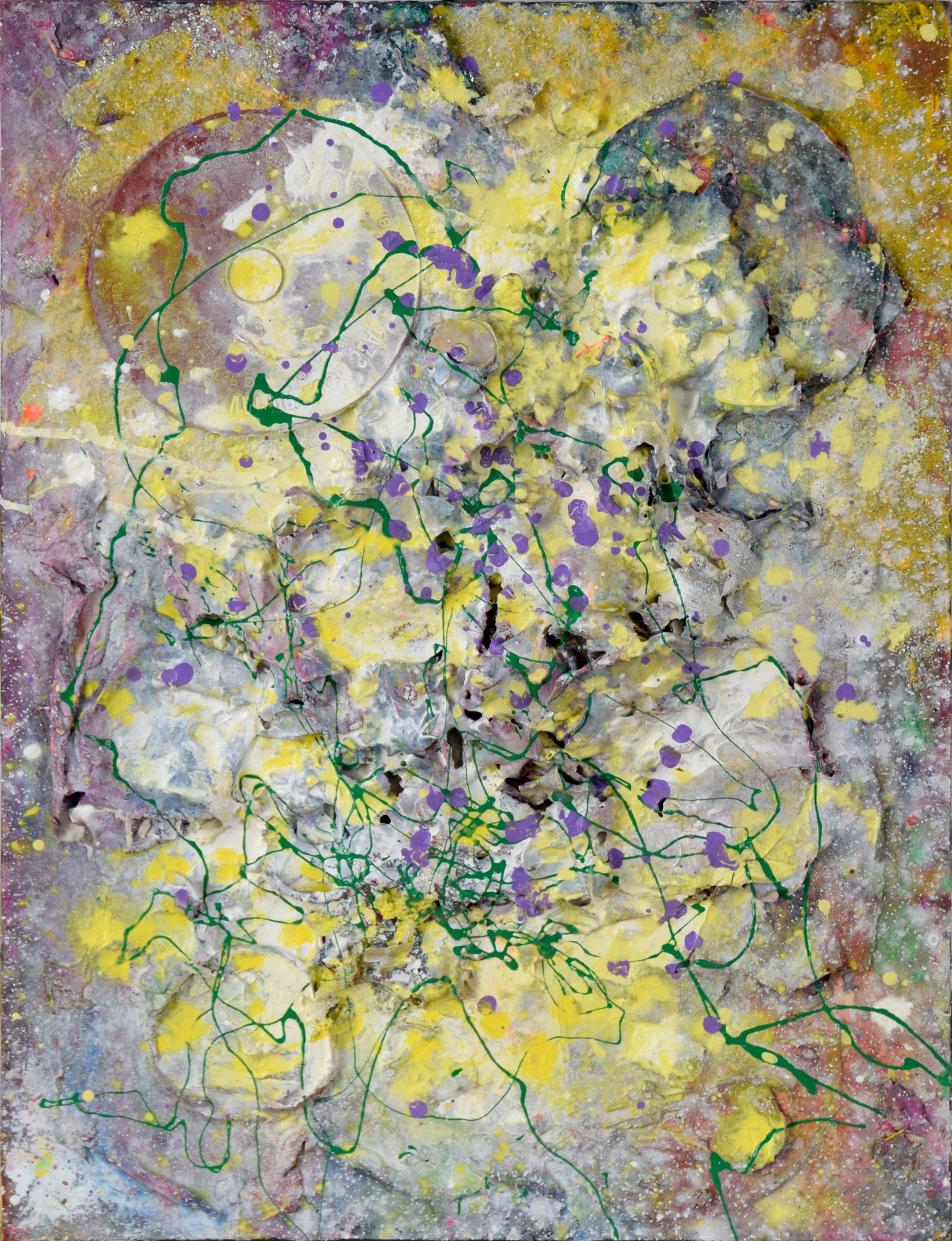 "Five Pound Painting" - Composizione astratta espressionista in acrilico su tela