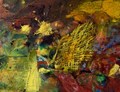 Galaxy Assemblage - Abstract Expressionist Composition in Acrylic on Canvas