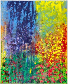 "Garden Series #4" - Composizione espressionista astratta in acrilico su tela