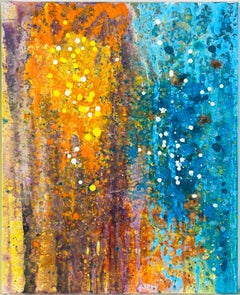 "Garden Series" - Abstract Expressionist Composition in Acrylic on Canvas