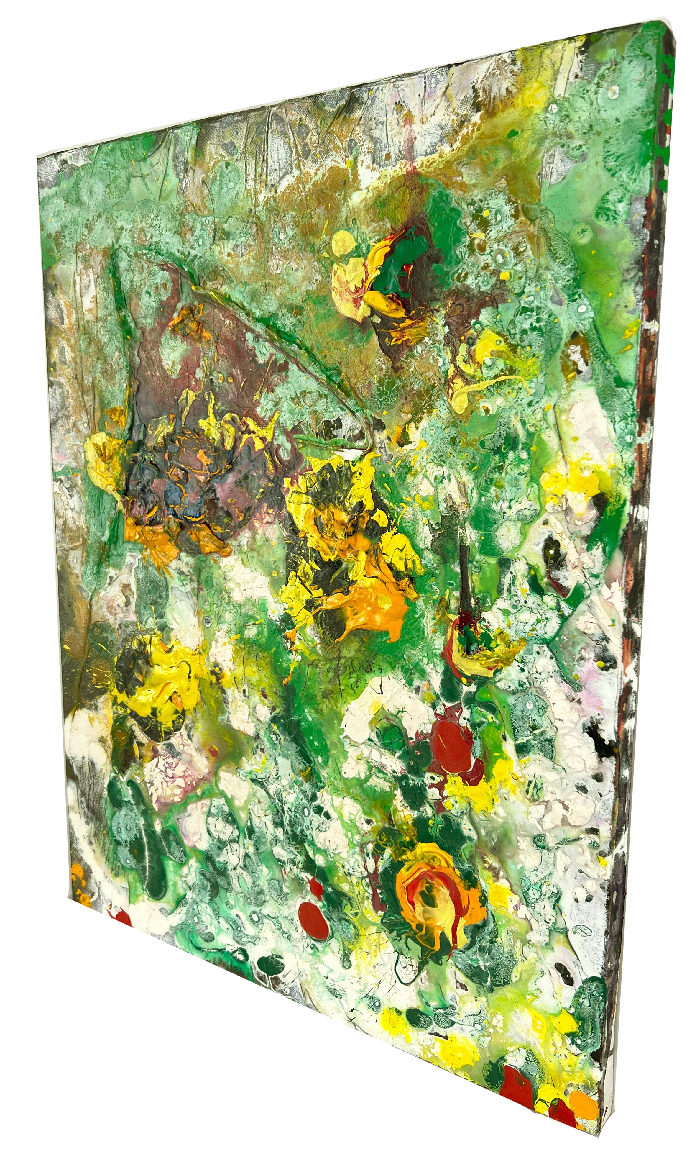 „Garden Series in a Dream“ – Abstrakt-expressionistisches Acryl auf Leinwand – Painting von Charles David Francis