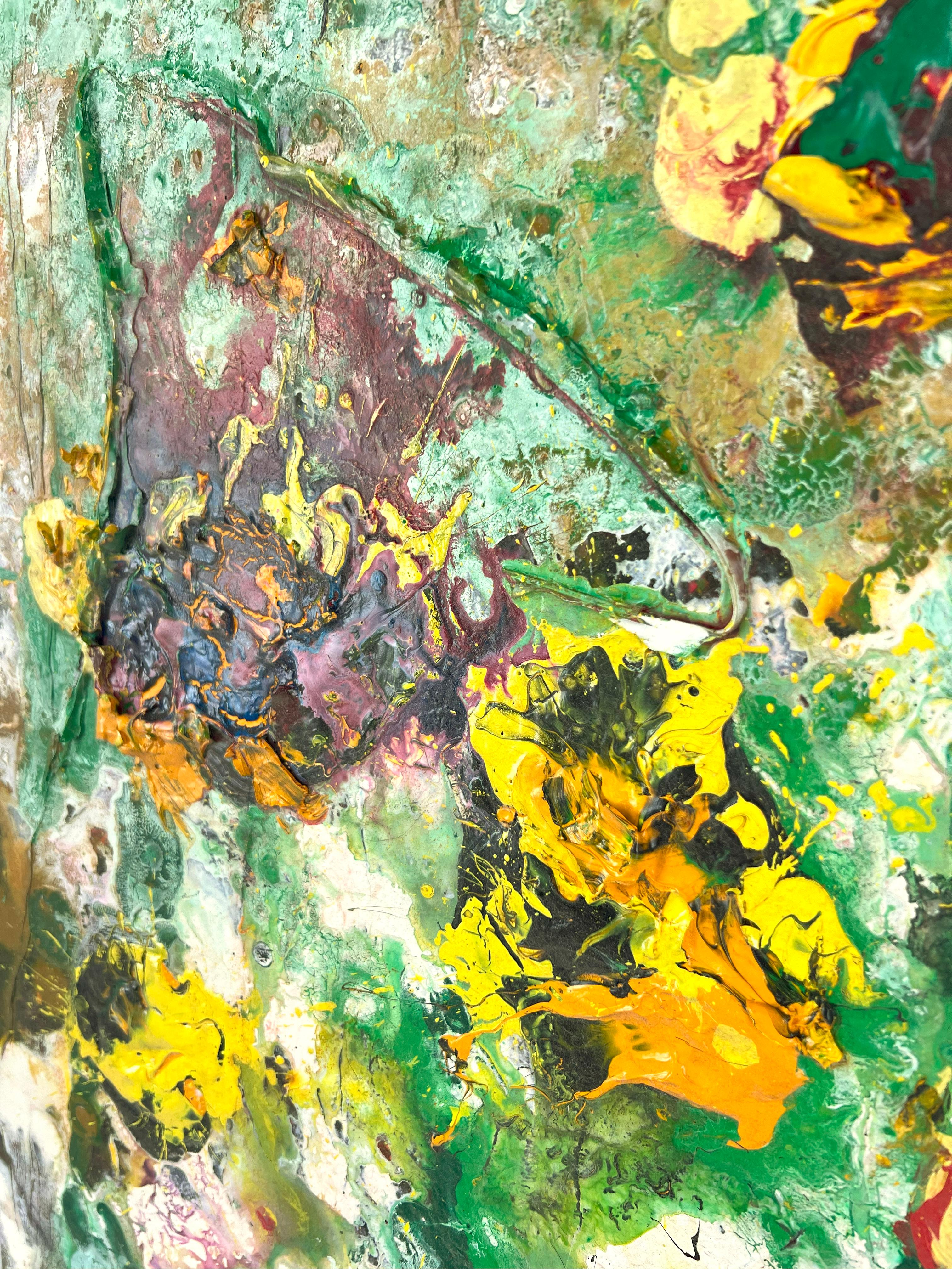 „Garden Series in a Dream“ – Abstrakt-expressionistisches Acryl auf Leinwand (Abstrakter Expressionismus), Painting, von Charles David Francis