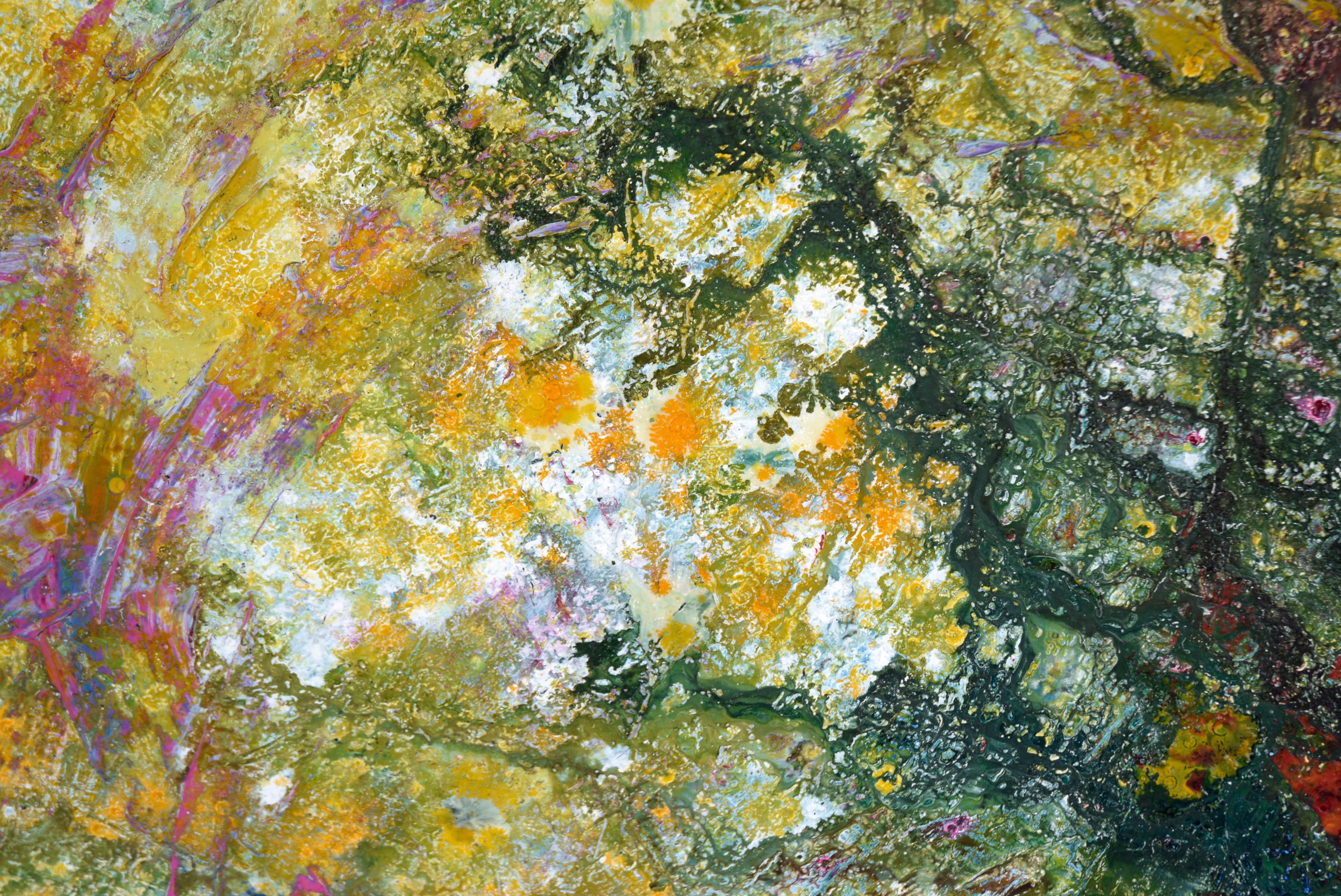 Verde, amarillo, rojo - Composición expresionista texturizada en acrílico sobre lienzo

Composición abstracta texturizada del artista californiano Charles 