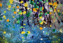 "LSD" Abstract Expressionist Impasto Composition in Acrylic on Canvas