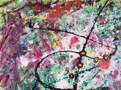 "Lumberjack's Dream" - Textured Expressionist Composition in Acrylic on Canvas