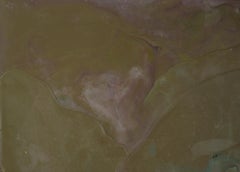 Patina – Minimalistische Komposition aus Wachs und Acryl auf Holzplatte