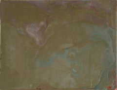 Patina - Composizione minimalista in cera e acrilico su pannello di Wood