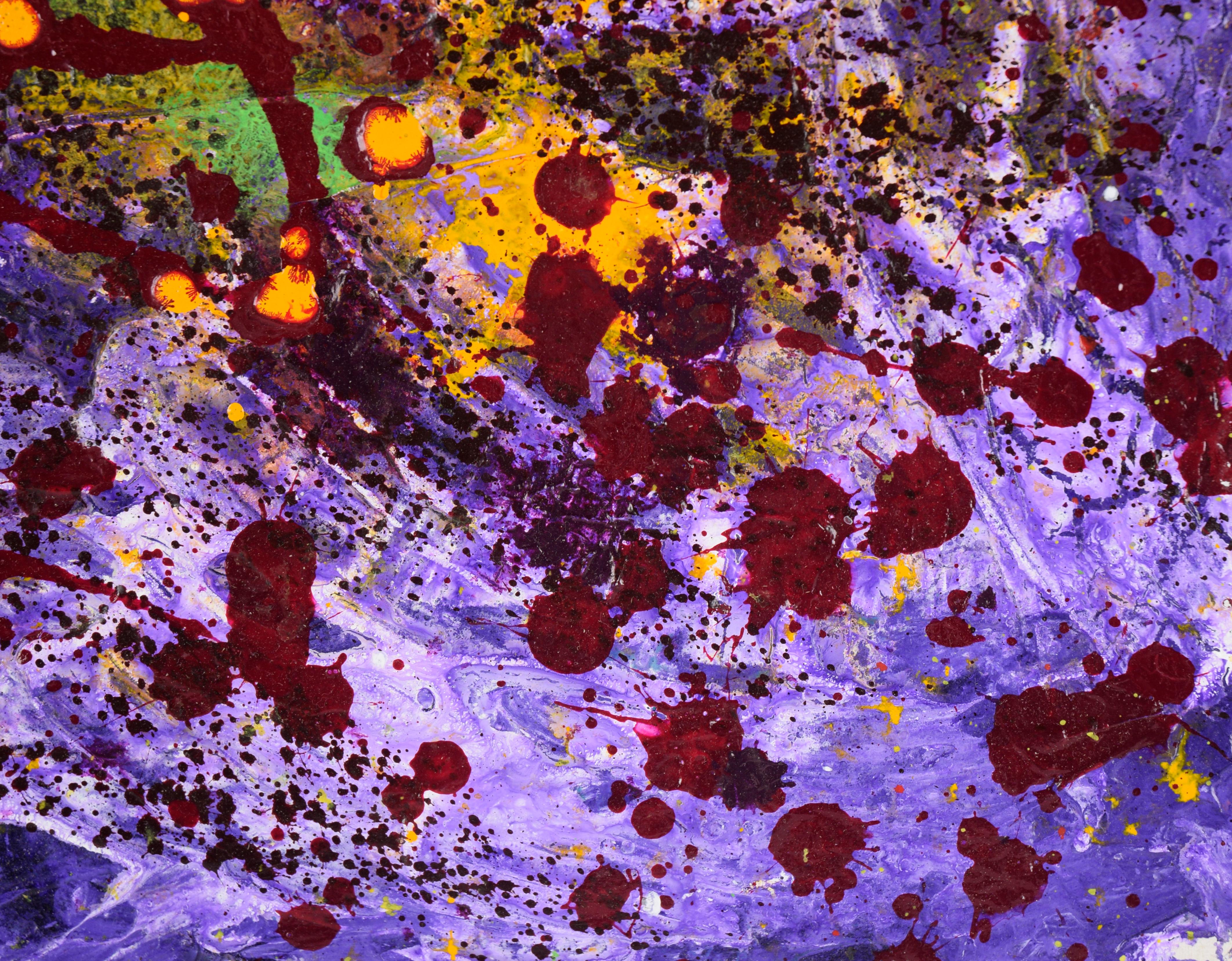 Star Formation - Abstract Expressionist Composition in Acrylic on Canvas For Sale 2
