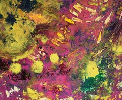 "The Old Boardwalk" - 1998 Original Abstract Expressionist Oil on Canvas