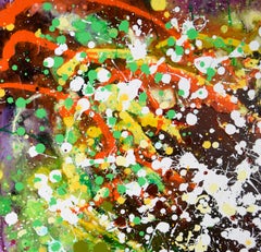 "You've Got to Like Purple" - Expressionist Composition in Acrylic on Canvas