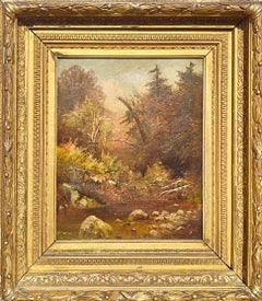 "From Nature, Adirondacks" Charles Day Hunt, Hudson River School, New York State