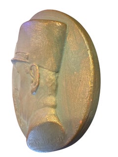 Charles de Gaulle “18-6-40” Terracotta Relief Medallion