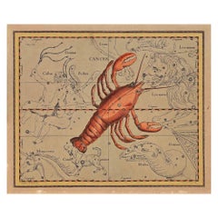 Cancer - Etching by Charles De la Haye - 18th Century