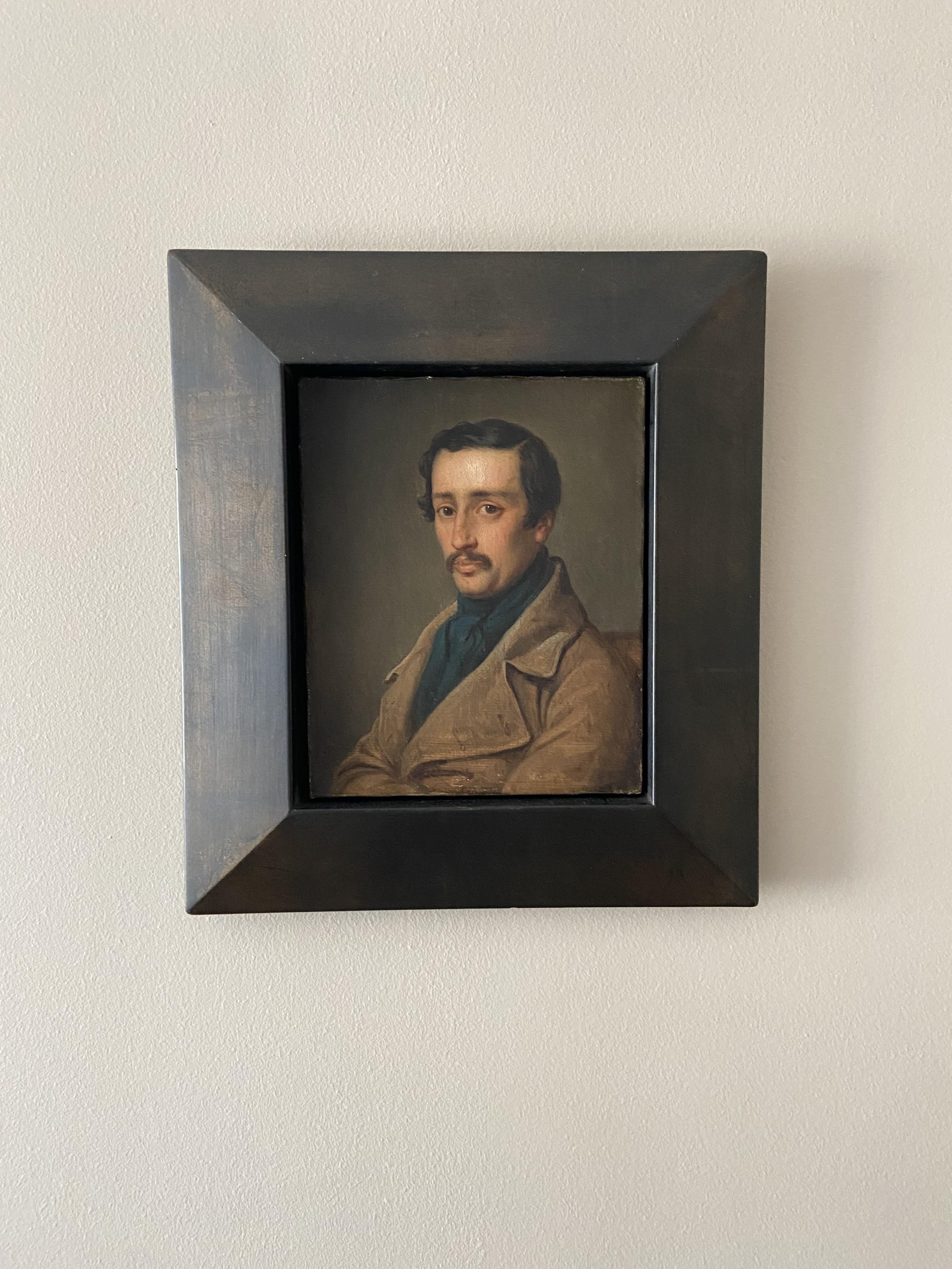 Attribuito a Charles de Steuben (1788-1856) Ritratto di uomo, olio su tela 7
