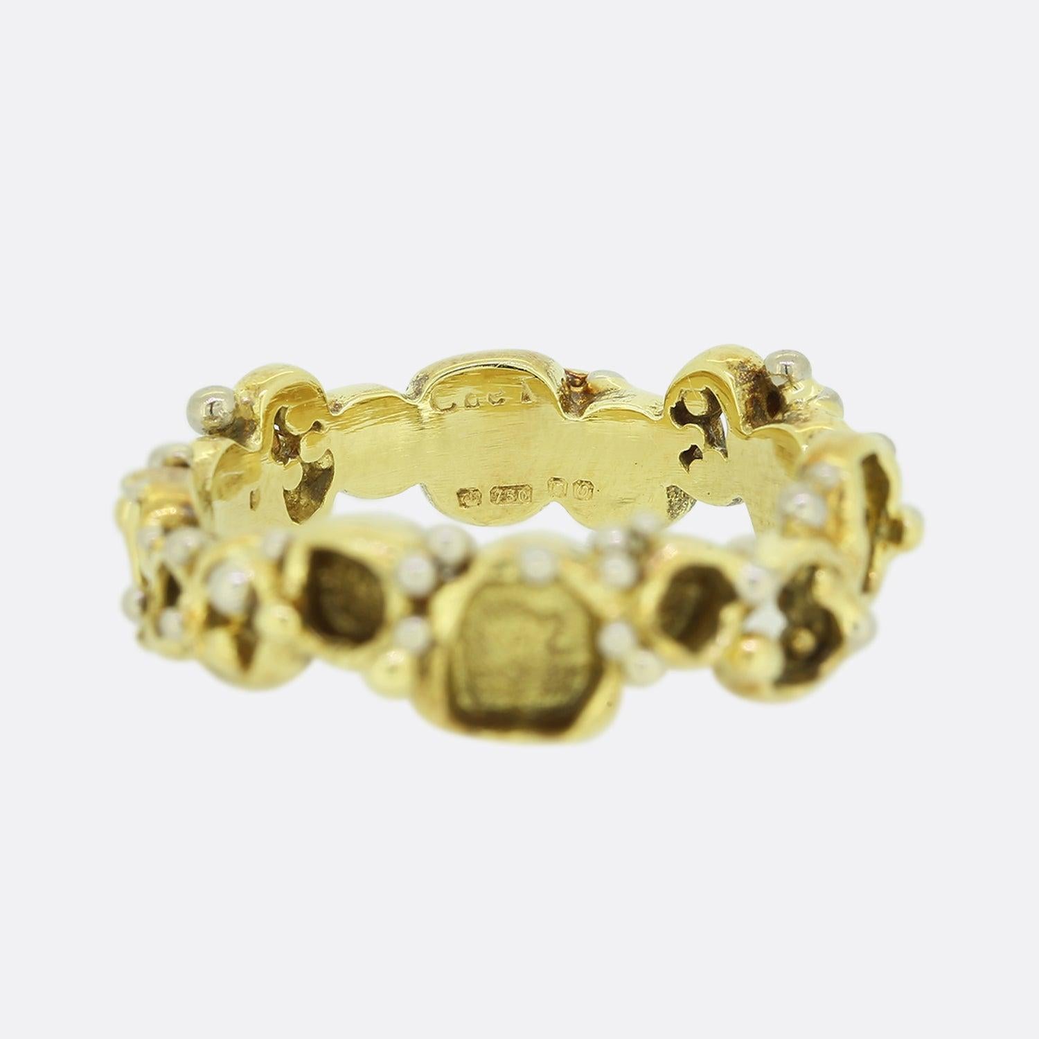 Charles De Temple 1980s Abstract Band Ring Size P In Good Condition In London, GB
