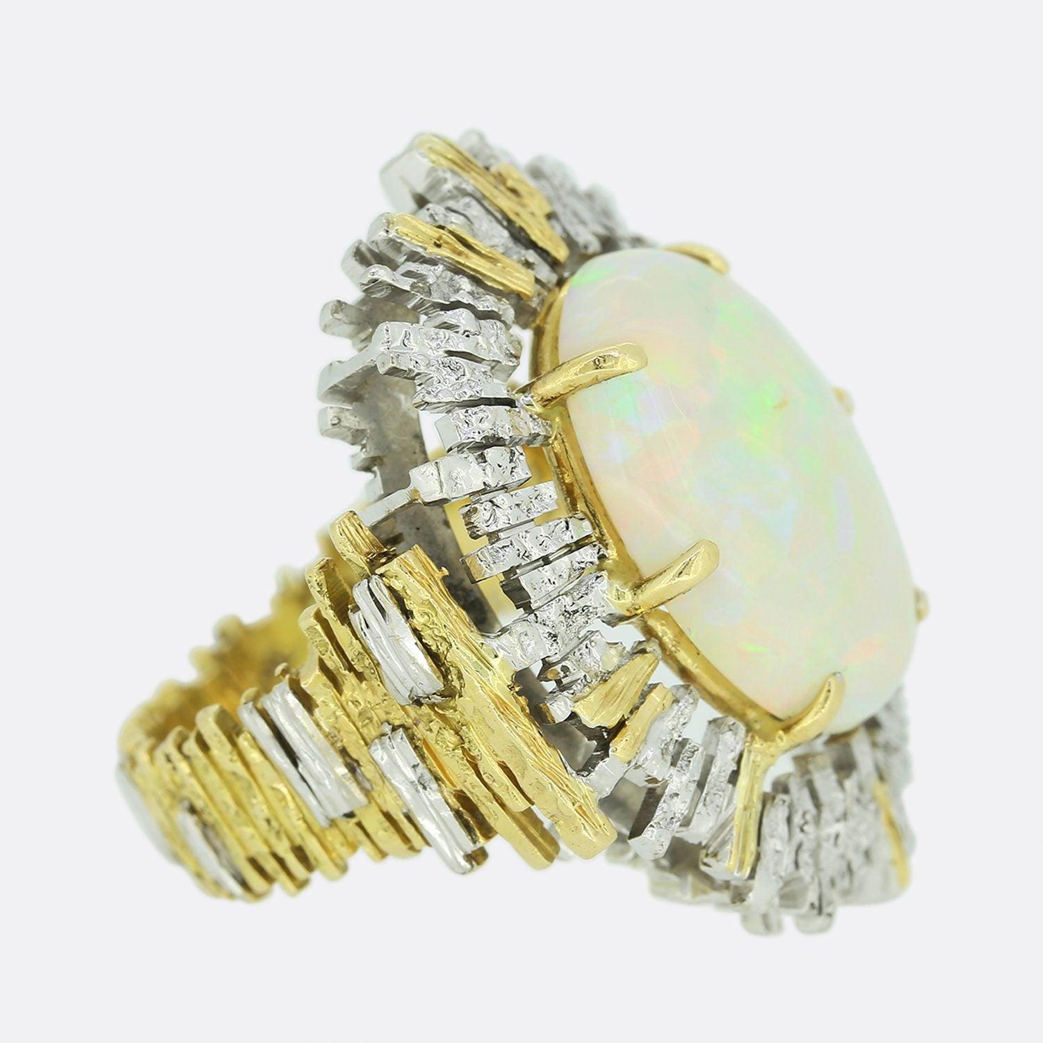 Cabochon Charles De Temple Opal Ring For Sale